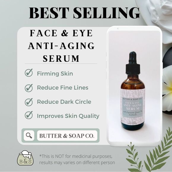 💧B&S Anti-Aging Oil Free Face and Eye Serum - Picture 4 of 4